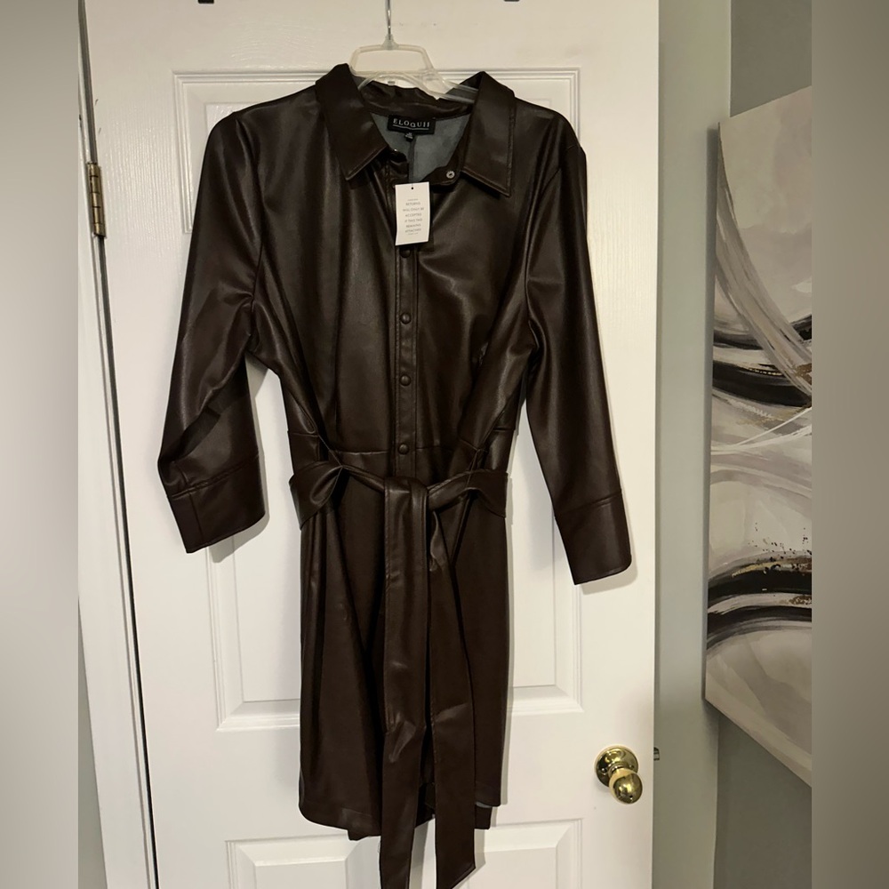 Eloquii Dresses | Faux Leather New